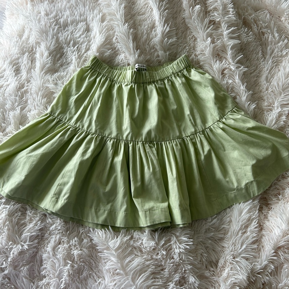 Abercrombie and fitch Poplin mini skirt in green